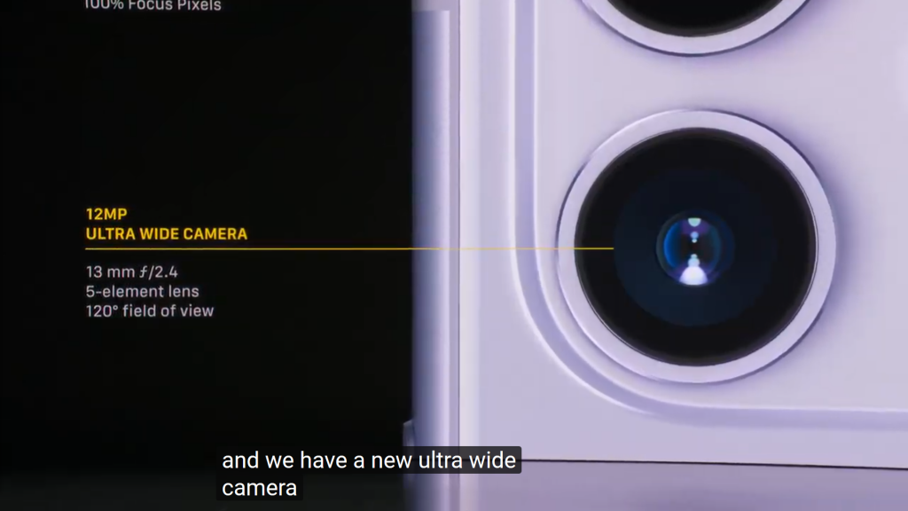 iPhone 11 Bottom Camera Specs