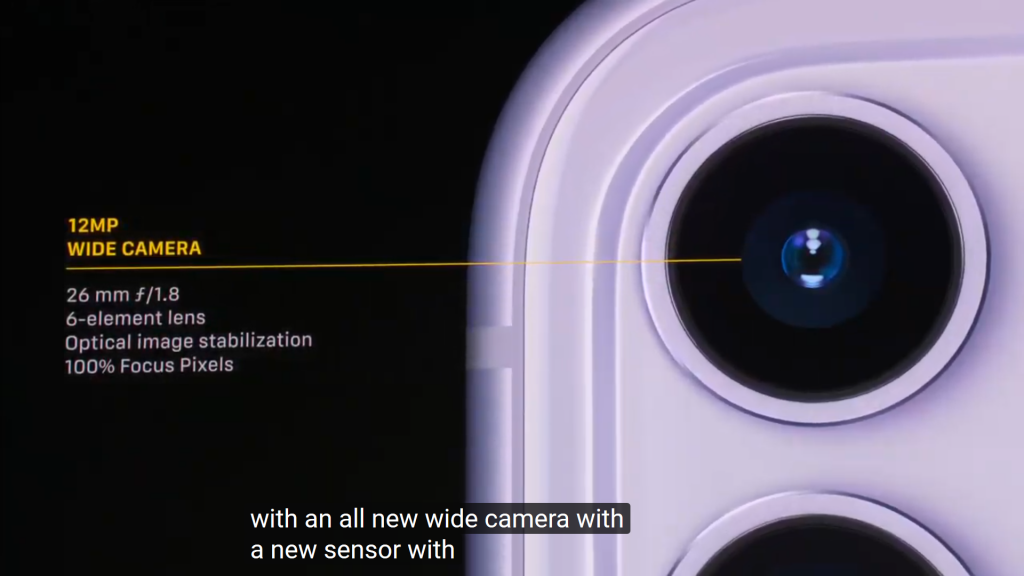 iPhone 11 Top Camera Specs